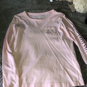 Vineyard Vines Adult S long-sleeve pink shirt